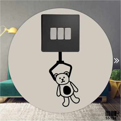 DDecorator Mr. Taddy Switch Socket Wall Sticker image