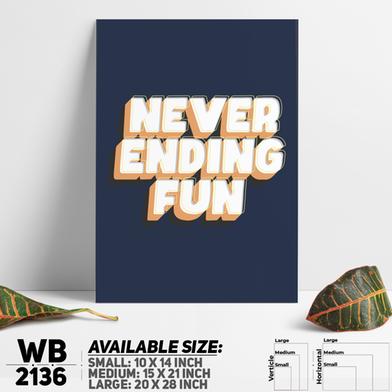 DDecorator Never Ending Fun - Motivational Wall Board and Wall Canvas image