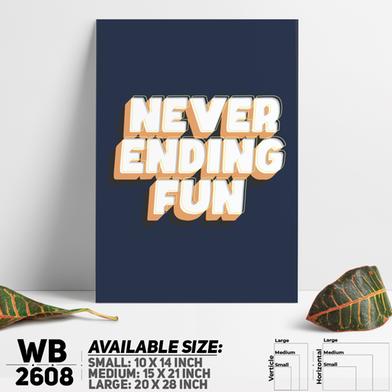 DDecorator Never Ending Fun - Motivational Wall Board And Wall Canvas image