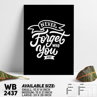 DDecorator Never Forget The Hardwork - Motivational Wall Board and Wall Canvas image
