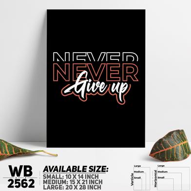 DDecorator Never Give Up - Motivational Wall Board And Wall Canvas image