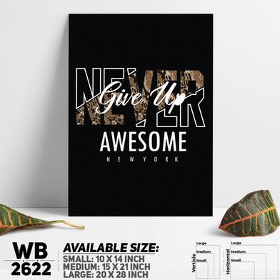 DDecorator Never Give Up - Motivational Wall Board and Wall Canvas image