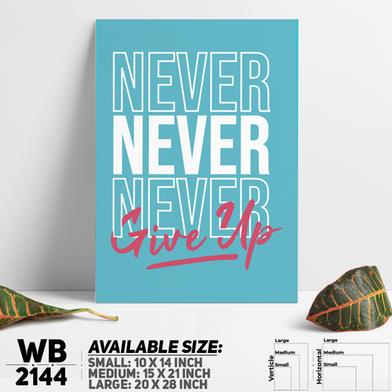 DDecorator Never Give Up - Motivational Wall Board and Wall Canvas image