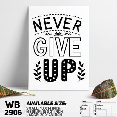 DDecorator Never Give Up - Motivational Wall Board and Wall Canvas image