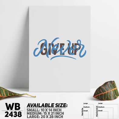 DDecorator Never Give Up - Motivational Wall Board and Wall Canvas image