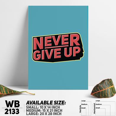 DDecorator Never Give Up - Motivational Wall Board and Wall Canvas image