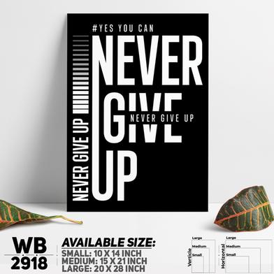 DDecorator Never Give Up - Motivational Wall Board and Wall Canvas image