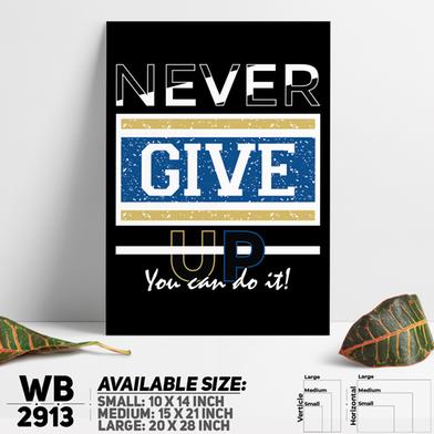 DDecorator Never Give Up - Motivational Wall Board and Wall Canvas image