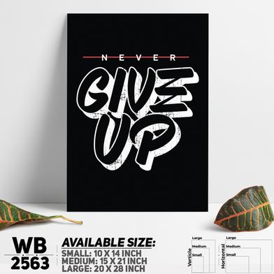 DDecorator Never Give Up - Motivational Wall Board And Wall Canvas image