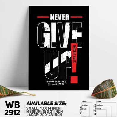 DDecorator Never Give Up - Motivational Wall Board and Wall Canvas image