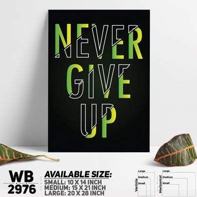 DDecorator Never Give Up - Motivational Wall Board and Wall Canvas image