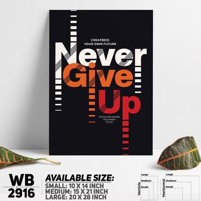 DDecorator Never Give Up - Motivational Wall Board and Wall Canvas image