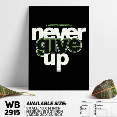 DDecorator Never Give Up - Motivational Wall Board and Wall Canvas image