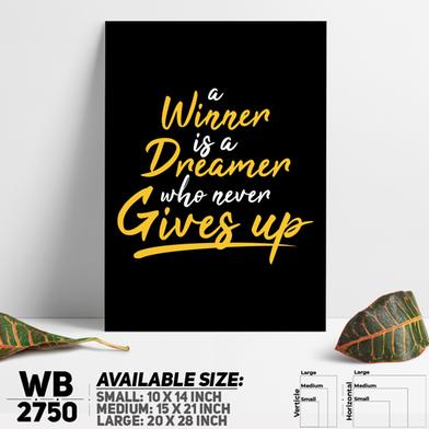 DDecorator Never Give Up - Motivational Wall Board and Wall Canvas image