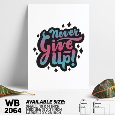 DDecorator Never - Motivational Wall Board and Wall Canvas image