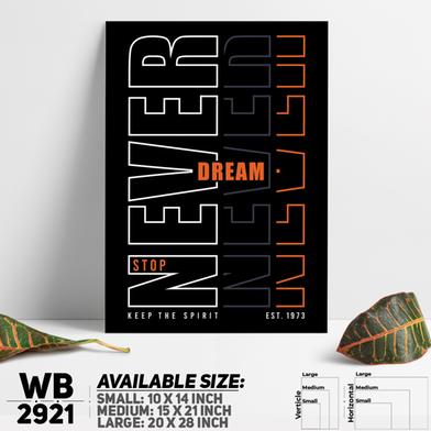 DDecorator Never Stop Dreaming - Motivational Wall Board and Wall Canvas image