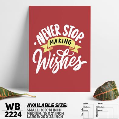 DDecorator Never Stop Wishing - Motivational Wall Board and Wall Canvas image