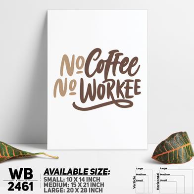 DDecorator No Coffee No Life - Motivational Wall Board and Wall Canvas image
