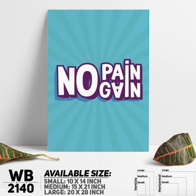 DDecorator No Pain No Gain - Gym - Motivational Wall Board and Wall Canvas image