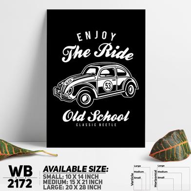 DDecorator Old School Enjoy The Ride - Motivational Wall Board and Wall Canvas image