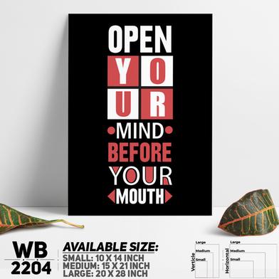 DDecorator Open Your Mind - Motivational Wall Board and Wall Canvas image