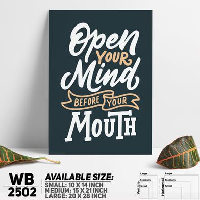 DDecorator Open Your Mind - Motivational Wall Board And Wall Canvas image