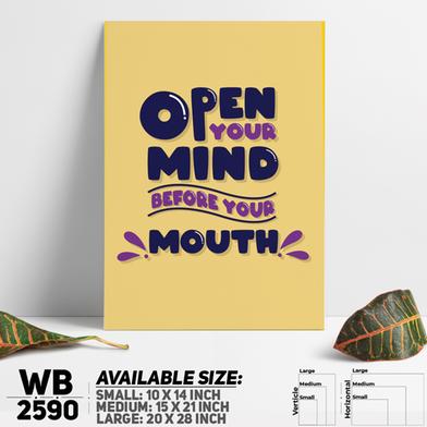 DDecorator Open Your Mind - Motivational Wall Board And Wall Canvas image