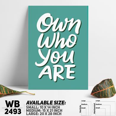 DDecorator Own Who You Are - Motivational Wall Board and Wall Canvas image
