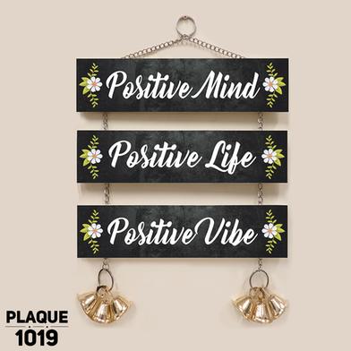 DDecorator Positive Mind - Life - Vibe Wall Plaque Home Decoration Wall Canvas Poster For Wall Decoration Wall Canvas Print Canvas Painting For Wall - PLAQUE1019 image
