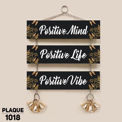 DDecorator Positive Mind - Life - Vibe Wall Plaque Home Decoration Wall Canvas Poster For Wall Decoration Wall Canvas Print Canvas Painting For Wall - PLAQUE1018 image