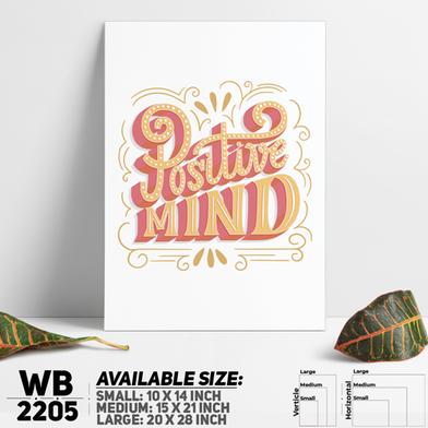 DDecorator Positive Mind - Motivational Wall Board and Wall Canvas image