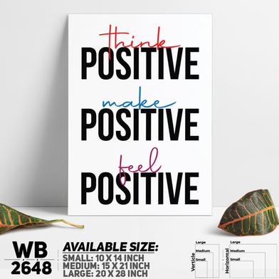 DDecorator Positive Positivity - Motivational Wall Board and Wall Canvas image