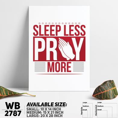 DDecorator Pray More - Islamic Religious Wall Board and Wall Canvas image