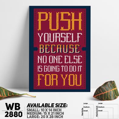 DDecorator Push Yourself - Motivational Wall Board and Wall Canvas image