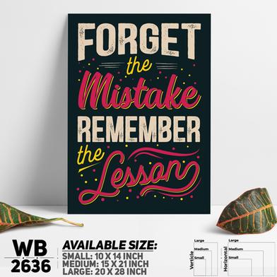 DDecorator Remember The Lesson - Motivational Wall Board and Wall Canvas image