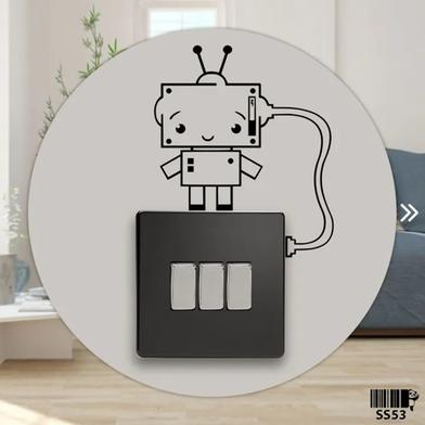 DDecorator Robot Switch Socket wall Sticker image