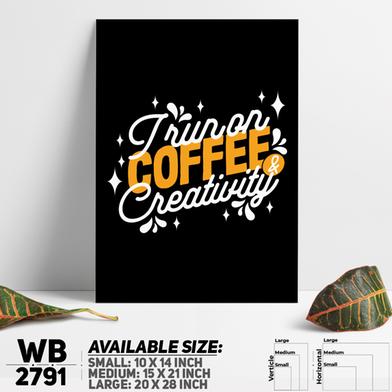 DDecorator Run On Coffee - Motivational Wall Board and Wall Canvas image
