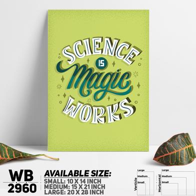 DDecorator Science Is Magic - Motivational Wall Board and Wall Canvas image