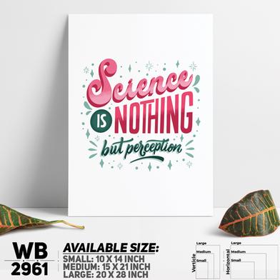 DDecorator Science Is Perfection - Motivational Wall Board and Wall Canvas image