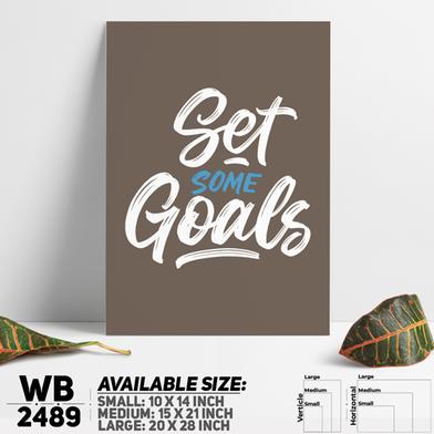 DDecorator Set Some Goals - Motivational Wall Board and Wall Canvas image