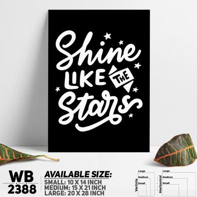 DDecorator Shine Like The Start - Motivational Wall Board and Wall Canvas image