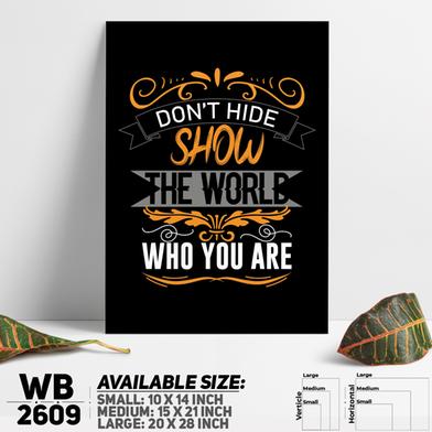 DDecorator Show the Word Who You Are - Motivational Wall Board and Wall Canvas image