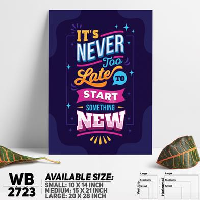DDecorator Start Something New - Motivational Wall Board and Wall Canvas image