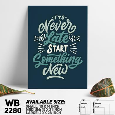 DDecorator Start Something New Now - Motivational Wall Board and Wall Canvas image