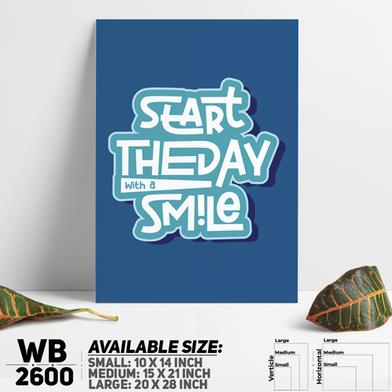 DDecorator Start The Day With Smile - Motivational Wall Board And Wall Canvas image