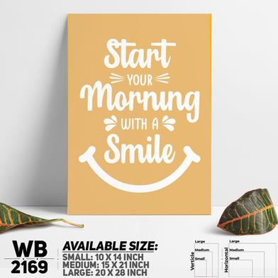 DDecorator Start With Smile - Motivational Wall Board and Wall Canvas image