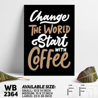 DDecorator Start With Cofee - Motivational Wall Board and Wall Canvas image