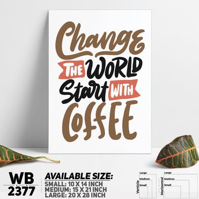 DDecorator Start With Coffee - Motivational Wall Board and Wall Canvas image