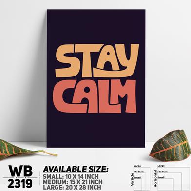 DDecorator Stay Calm - Motivational Wall Board And Wall Canvas image