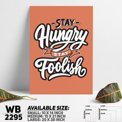DDecorator Stay Foolish - Food - Motivational Wall Board And Wall Canvas image